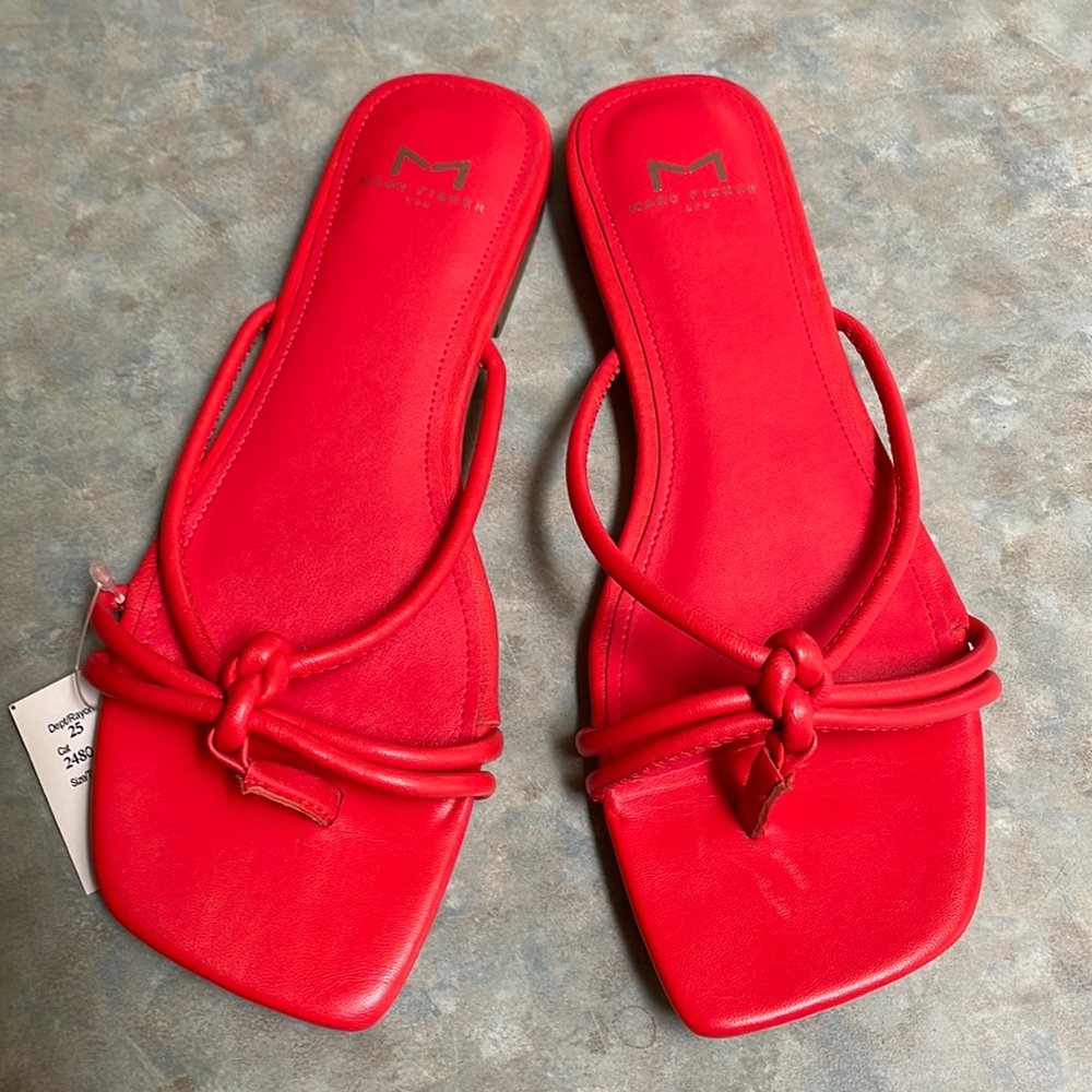 Marc Fisher Ltd Red Sandals (sz 7 1/2)
